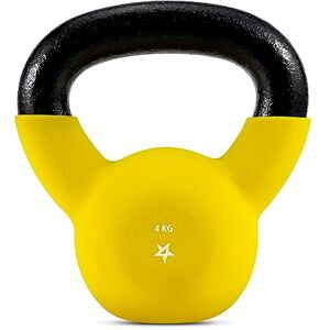 Yes4All XSQQ Neoprene Coated Kettlebell Weights, Strength Training Kettlebells 4KG Yellow Yes4All XSQQ Neoprene Coated Kettlebell Weights, Strength Training Kettlebells 4KG Yellow