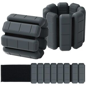 TOPESCT Wearable Wrist Ankle Weights Set of 2(1 lb/2 lbs Each),Adjustable Arm Weighted Bracelet for Strength Training Walking Running Pilates Jogging Yoga (Charcoal, 1lb/each) TOPESCT Wearable Wrist Ankle Weights Set of 2(1 lb/2 lbs Each),Adjustable Arm Weighted Bracelet for Strength Training Walking Running Pilates Jogging Yoga (Charcoal, 1lb/each)