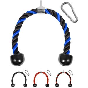 Yes4All Unisex Jxlx Deluxe Tricep Rope Pull Down 27 and 36 inch Rope Length Easy to Grip Non Slip Cable Att, 68.6 cm Blue Black, Rubber UK Yes4All Unisex Jxlx Deluxe Tricep Rope Pull Down 27 and 36 inch Rope Length Easy to Grip Non Slip Cable Att, 68.6 cm Blue Black, Rubber UK