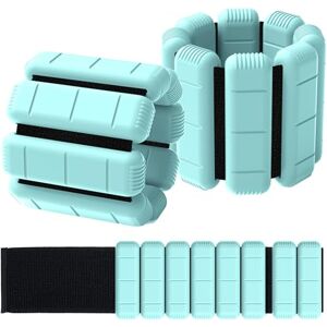 TOPESCT Wearable Wrist Ankle Weights Set of 2(1 lb/2 lbs Each),Adjustable Arm Weighted Bracelet for Strength Training Walking Running Pilates Jogging Yoga (Turquoise, 1lb/each) TOPESCT Wearable Wrist Ankle Weights Set of 2(1 lb/2 lbs Each),Adjustable Arm Weighted Bracelet for Strength Training Walking Running Pilates Jogging Yoga (Turquoise, 1lb/each)