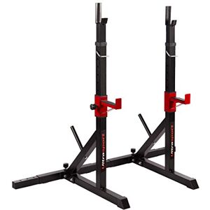 Ultrasport Barbell Rack, Barbell Stand Made of Powder-Coated Steel, Max. Load 200 kg, Barbell Rack, Barbell Accessories, Barbell Rack with Weight Rack, Rack for Weights, Small Power Rack, Adjustable Ultrasport Barbell Rack, Barbell Stand Made of Powder-Coated Steel, Max. Load 200 kg, Barbell Rack, Barbell Accessories, Barbell Rack with Weight Rack, Rack for Weights, Small Power Rack, Adjustable