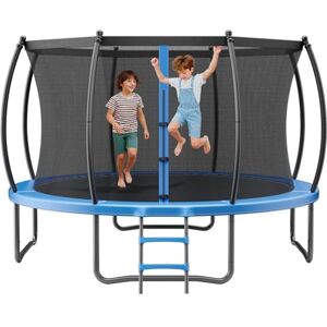 VEVOR Outdoor Trampoline, 12FT Recreational Trampoline, ASTM Approved Trampolines with Enclosure Net & Thickened Pad, Max 400 lbs Weight Capacity, Anti-Rust Backyard Trampolines for Kids & Adults VEVOR Outdoor Trampoline, 12FT Recreational Trampoline, ASTM Approved Trampolines with Enclosure Net & Thickened Pad, Max 400 lbs Weight Capacity, Anti-Rust Backyard Trampolines for Kids & Adults