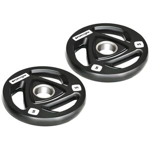 SPORTNOW 2x5kg Olympic Weight Plates, Tri-Grip Rubber-Coated Barbell Weights, with 2" Holes, for Home, Gym, Lifting, Strength Training SPORTNOW 2x5kg Olympic Weight Plates, Tri-Grip Rubber-Coated Barbell Weights, with 2" Holes, for Home, Gym, Lifting, Strength Training