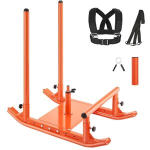 VEVOR Weight Sled, Steel Power Sled, Fitness Strength Training Sleds for Athletic Exercise Speed Improvement, Workout Fitness Equipment with Handle, Compatible with 25/51 mm Weight Plates, Orange VEVOR Weight Sled, Steel Power Sled, Fitness Strength Training Sleds for Athletic Exercise Speed Improvement, Workout Fitness Equipment with Handle, Compatible with 25/51 mm Weight Plates, Orange
