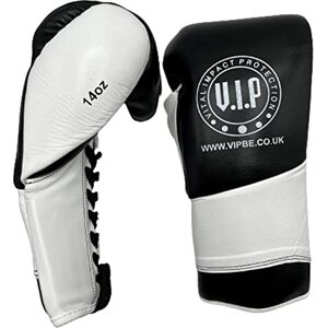 VIP Vital Impact Protection Mens Athena 2 Leather Laced Boxing Sparring Competition MMA Martial Arts Fitness Pro Sparring Boxing Gloves, White/Black, 14 Oz VIP Vital Impact Protection Mens Athena 2 Leather Laced Boxing Sparring Competition MMA Martial Arts Fitness Pro Sparring Boxing Gloves, White/Black, 14 Oz