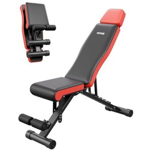 VEVOR Weight Bench, 660lbs Adjustable Weight Bench Press for Full Body Workout, Exercise Sit up Bench for Home Gym Strength Training, Flat Bench with Extended Head/Neck Protection & Quick Folding VEVOR Weight Bench, 660lbs Adjustable Weight Bench Press for Full Body Workout, Exercise Sit up Bench for Home Gym Strength Training, Flat Bench with Extended Head/Neck Protection & Quick Folding