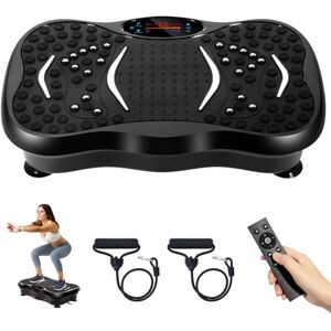 EVOLAND Vibration Plates, Vibration Fitness Exercise Machine for Home Use, with Bluetooth Speaker, 5 Program Modes, 2 Resistance Bands, Vibration Fitness Trainer, 330lb Max Load (B) EVOLAND Vibration Plates, Vibration Fitness Exercise Machine for Home Use, with Bluetooth Speaker, 5 Program Modes, 2 Resistance Bands, Vibration Fitness Trainer, 330lb Max Load (B)