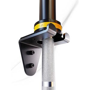VAIIO Single Olympic Barbell Hanger,Garage Gym Bar Wall Rack,Vertical Barbell Mount Rack,Black Powder Coated,Space Saving Commercial or Home Gym Accessory,Holds Under 33mm Bar Size (Black) VAIIO Single Olympic Barbell Hanger,Garage Gym Bar Wall Rack,Vertical Barbell Mount Rack,Black Powder Coated,Space Saving Commercial or Home Gym Accessory,Holds Under 33mm Bar Size (Black)