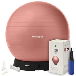 Retrospec Luna Exercise Ball 55, 65, or 75cm Yoga Ball for Workouts, Stability, Pregnancy Swish Balance Ball w/Pump & Base for Office & Home Gym Retrospec Luna Exercise Ball 55, 65, or 75cm Yoga Ball for Workouts, Stability, Pregnancy Swish Balance Ball w/Pump & Base for Office & Home Gym