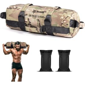 Yes4All Sandbag, Camouflage, 11-34 Kilograms, Weighted bag for Running Workout, Core Bag Sandbag for many Functional Training, Running Bag, Fitness, Conditioning Yes4All Sandbag, Camouflage, 11-34 Kilograms, Weighted bag for Running Workout, Core Bag Sandbag for many Functional Training, Running Bag, Fitness, Conditioning