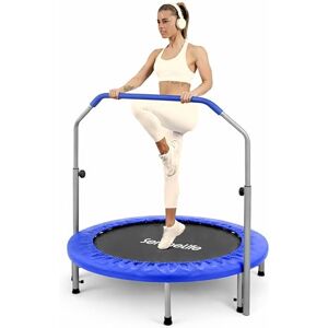 SereneLife Portable & Foldable Mini Trampoline - Blue - Fitness Body Exercise SereneLife Portable & Foldable Mini Trampoline - Blue - Fitness Body Exercise