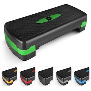 KAYMAN Exercise Steps – Fitness Stepper for Home & Gym, Suited for Aerobics, Cardio, Weights, Yoga, DVD Workout – Adjustable 2 Step Level Heights (10,15 cm) – Perfect Equipment for Fitness Routine KAYMAN Exercise Steps – Fitness Stepper for Home & Gym, Suited for Aerobics, Cardio, Weights, Yoga, DVD Workout – Adjustable 2 Step Level Heights (10,15 cm) – Perfect Equipment for Fitness Routine