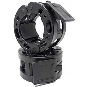 Clout Fitness Olympic Barbell Clamps Collars Quick Release Pair Weight Clips for 2 inch Barbell Black Clout Fitness Olympic Barbell Clamps Collars Quick Release Pair Weight Clips for 2 inch Barbell Black