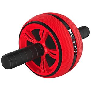FFitness FFitnes ABS Wheel with Mat, Large Non Slip Abdominal Wheel for Unisex Adult, White/Red, One Size FFitness FFitnes ABS Wheel with Mat, Large Non Slip Abdominal Wheel for Unisex Adult, White/Red, One Size