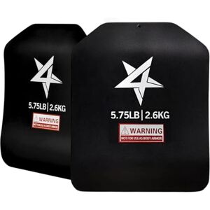 Yes4All URFN Ideal Curved Tactical Weight Vest Plates 5.75lb/ Weights Carrier Plate For Body Workout, Intensive Training, Rucking And Cardio, 2.6 kg Yes4All URFN Ideal Curved Tactical Weight Vest Plates 5.75lb/ Weights Carrier Plate For Body Workout, Intensive Training, Rucking And Cardio, 2.6 kg