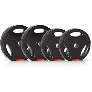 Ultrasport Weight Plates, Set Of 4 Weight Plates, 2x 2.5 kg, 2x 5 kg, Standard 30 mm Hole, Can Be Used With Dumbbells And Barbell Bars, With Grips For Free Training, Black Ultrasport Weight Plates, Set Of 4 Weight Plates, 2x 2.5 kg, 2x 5 kg, Standard 30 mm Hole, Can Be Used With Dumbbells And Barbell Bars, With Grips For Free Training, Black