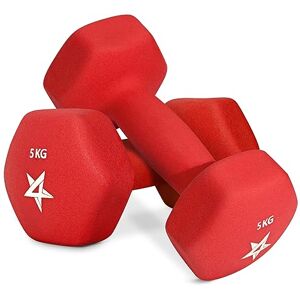 Yes4All YJ9U Hex Neoprene Weights Dumbbells Set Pair (1 kg to 7 kg) Dumbbell Set, Hand Weights Set for Women Men, Home Gym Workout, 5 KG x 2, Red Yes4All YJ9U Hex Neoprene Weights Dumbbells Set Pair (1 kg to 7 kg) Dumbbell Set, Hand Weights Set for Women Men, Home Gym Workout, 5 KG x 2, Red