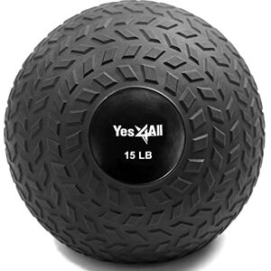 Yes4All D297 6.8kg Slam Ball for Strength and Crossfit Workout – Slam Medicine Ball (6.8kg, Black) Yes4All D297 6.8kg Slam Ball for Strength and Crossfit Workout – Slam Medicine Ball (6.8kg, Black)