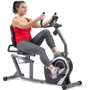 Sunny Health & Fitness Exercise Bikes, Magnetic Recumbent Bike, Stationary Cycling Bike with LCD Monitor, Device Holder and Pulse Monitor, Cardio Workout Equipment for Home Use, SF-RB4616S Sunny Health & Fitness Exercise Bikes, Magnetic Recumbent Bike, Stationary Cycling Bike with LCD Monitor, Device Holder and Pulse Monitor, Cardio Workout Equipment for Home Use, SF-RB4616S