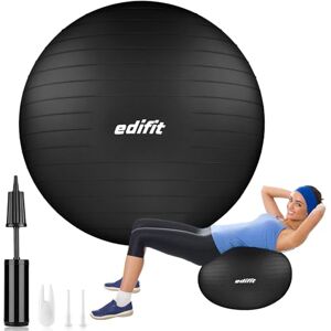 EDIFIT , Pilates Ball, 55.65 and 75, Home Exercise, Includes Pump, Fitball, Pregnant, Yoga Accessories, Gym, Various Sizes (55 cm, Black) EDIFIT , Pilates Ball, 55.65 and 75, Home Exercise, Includes Pump, Fitball, Pregnant, Yoga Accessories, Gym, Various Sizes (55 cm, Black)