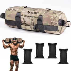 Yes4All Sandbag, Camouflage, 56-90 Kilograms, Weighted bag for Running Workout, Core Bag Sandbag for many Functional Training, Running Bag, Fitness, Conditioning Yes4All Sandbag, Camouflage, 56-90 Kilograms, Weighted bag for Running Workout, Core Bag Sandbag for many Functional Training, Running Bag, Fitness, Conditioning