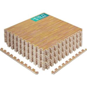 Yes4All Interlocking Exercise Foam Mats – Cover 24, 48 & 120 SqFt (Multi-Color) (F. 24 Square Feet (12 Tiles) Light Oak Wood) Yes4All Interlocking Exercise Foam Mats – Cover 24, 48 & 120 SqFt (Multi-Color) (F. 24 Square Feet (12 Tiles) Light Oak Wood)
