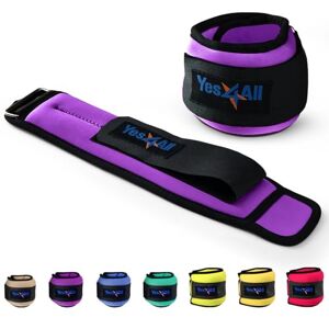 Yes4All 09SM Neoprene Wrist Ankle Weight, 1.4 KG Pair = 2 * 0.7 KG, Purple Yes4All 09SM Neoprene Wrist Ankle Weight, 1.4 KG Pair = 2 * 0.7 KG, Purple