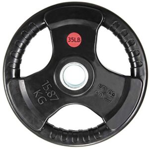 BalanceFrom Rubber Coated 2-Inch Olympic Grip Plate Iron Weight Plate for Strength Training, Weightlifting and Crossfit, Black BalanceFrom Rubber Coated 2-Inch Olympic Grip Plate Iron Weight Plate for Strength Training, Weightlifting and Crossfit, Black