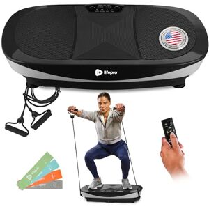 LifePro Rumblex Max 4D Black Vibration Plate Exercise Machine with Loop Resistance Bands Full Body Workout Equipment for Home Fitness, Shaping, Training, Recovery, Weight Loss (Black) LifePro Rumblex Max 4D Black Vibration Plate Exercise Machine with Loop Resistance Bands Full Body Workout Equipment for Home Fitness, Shaping, Training, Recovery, Weight Loss (Black)