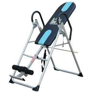 HOMCOM Gravity Inversion Table Foldable Therapy Bench Home Fitness Upside Down Stretching Home Gym Fitness Training Machine Black HOMCOM Gravity Inversion Table Foldable Therapy Bench Home Fitness Upside Down Stretching Home Gym Fitness Training Machine Black