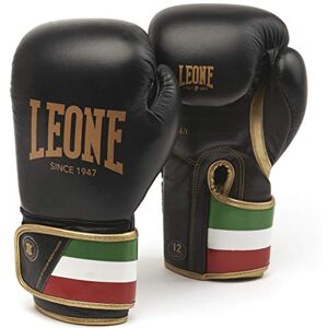 LEONE 1947 , Boxing Gloves, Unisex Adult, Black, 16 OZ, GN039 LEONE 1947 , Boxing Gloves, Unisex Adult, Black, 16 OZ, GN039