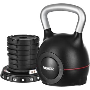 VEVOR Kettlebell, Adjustable Kettlebell with 7 Weight Levels (3.5, 7, 10, 13, 16, 19.5, 22.5 lbs), Die-Cast Aluminum and ABS Material, for Grip Strength Training, Full-body Workout & Cross-Training VEVOR Kettlebell, Adjustable Kettlebell with 7 Weight Levels (3.5, 7, 10, 13, 16, 19.5, 22.5 lbs), Die-Cast Aluminum and ABS Material, for Grip Strength Training, Full-body Workout & Cross-Training