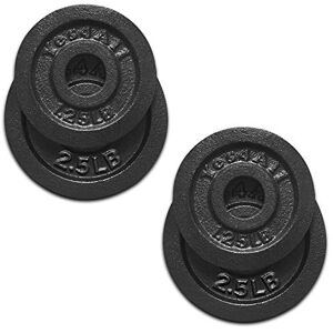 Yes4All 1.15-inch Cast Iron Weight Plates Set for Dumbbells-Standard Dumbbell Plates Set (1.25 + 2.5lb, Set of 4) Yes4All 1.15-inch Cast Iron Weight Plates Set for Dumbbells-Standard Dumbbell Plates Set (1.25 + 2.5lb, Set of 4)