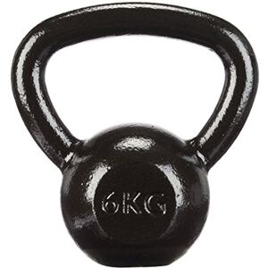 Amazon Basics Cast-Iron Kettlebell, 6kg, Black Amazon Basics Cast-Iron Kettlebell, 6kg, Black