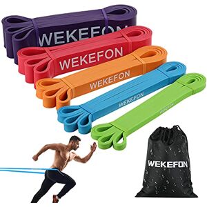 WEKEFON Pull Up Assistance Bands 5-170 lbs Thick Heavy Duty Resistance Bands Set for Men & Women, Exercise Bands Stretch Workout Band for Body Training, Crossfit Mobility Fitness Assist Bands Set of 5 WEKEFON Pull Up Assistance Bands 5-170 lbs Thick Heavy Duty Resistance Bands Set for Men & Women, Exercise Bands Stretch Workout Band for Body Training, Crossfit Mobility Fitness Assist Bands Set of 5