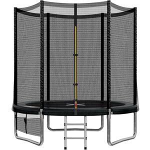 JUMMICO Garden Trampoline for Children, 6ft/7.5ft/10ft/12ft Trampoline Outdoor Safety net and Padded Poles for Children Indoor Outdoor Fitness,Maximum up to 150 kg JUMMICO Garden Trampoline for Children, 6ft/7.5ft/10ft/12ft Trampoline Outdoor Safety net and Padded Poles for Children Indoor Outdoor Fitness,Maximum up to 150 kg