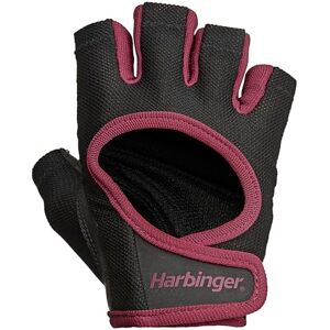 Harbinger Power 2.0 Weightlifting Gloves–Padded Leather Palm, Half-Finger, Breathable Fit, Wrist Strap, Pull Tabs–Grip & Callus Protection for Gym Training– Women's, Merlot, Small Harbinger Power 2.0 Weightlifting Gloves–Padded Leather Palm, Half-Finger, Breathable Fit, Wrist Strap, Pull Tabs–Grip & Callus Protection for Gym Training– Women's, Merlot, Small