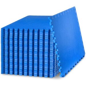ProsourceFit Extra Thick Puzzle Exercise Mat 3/4", EVA Foam Interlocking Tiles for Protective, Cushioned Workout Flooring for Home and Gym Equipment, Blue 4-Pack, 3/4" Thick 96 Square Feet ProsourceFit Extra Thick Puzzle Exercise Mat 3/4", EVA Foam Interlocking Tiles for Protective, Cushioned Workout Flooring for Home and Gym Equipment, Blue 4-Pack, 3/4" Thick 96 Square Feet