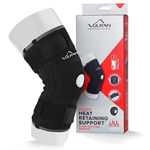 Vulkan Classic Stabilised Knee Support, Small, Knee Sleeve for Patella Support, Hinged Knee Brace for Meniscus Tears and ACL Injuries, Open Knee Brace for Athletes, Working Out, and Exercising, Small Vulkan Classic Stabilised Knee Support, Small, Knee Sleeve for Patella Support, Hinged Knee Brace for Meniscus Tears and ACL Injuries, Open Knee Brace for Athletes, Working Out, and Exercising, Small