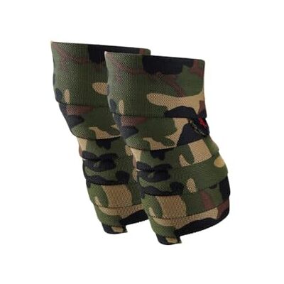 Harbinger Red Line Knee Wraps 78" (198 cm) – Competition Grade Elastic, 3" (7.62 cm) Wide for Maximum Knee Support and Stability, Fully Adjustable, 78" (198cm), Camo, Harbinger Red Line Knee Wraps 78" (198 cm) – Competition Grade Elastic, 3" (7.62 cm) Wide for Maximum Knee Support and Stability, Fully Adjustable, 78" (198cm), Camo,