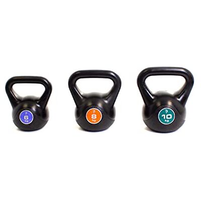 Bodypower 6kg, 8kg & 10kg Vinyl Kettlebell Set Bodypower 6kg, 8kg & 10kg Vinyl Kettlebell Set