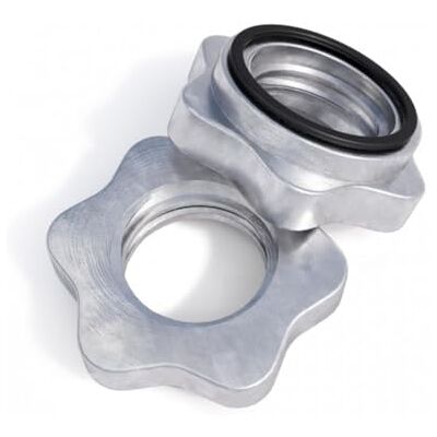GORILLA SPORTS ® Spinlock Collars Pair, 30mm, with Rubber Ring, Anti-Slip, Chrome Dumbbell Barbell Bar Locks, Spin-Lock, Hex Nut Screw Clamps, Star Clips, Weight Lifting, Fitness GORILLA SPORTS ® Spinlock Collars Pair, 30mm, with Rubber Ring, Anti-Slip, Chrome Dumbbell Barbell Bar Locks, Spin-Lock, Hex Nut Screw Clamps, Star Clips, Weight Lifting, Fitness