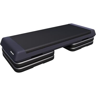 GORILLA SPORTS ® Aerobic Stepper 3 Level Adjustable Height, 10cm, 15cm, 20cm, Max. Load 200 kg, Non-Slip, Black Exercise Step Board, Workout Step Platform, Fitness Steps, Yoga, Gym GORILLA SPORTS ® Aerobic Stepper 3 Level Adjustable Height, 10cm, 15cm, 20cm, Max. Load 200 kg, Non-Slip, Black Exercise Step Board, Workout Step Platform, Fitness Steps, Yoga, Gym