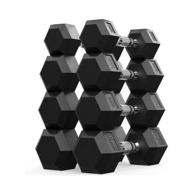 GYMSETS FITNESS Hex-Shaped Dumbbell Pairs, Set of 10kg–17.5kg GYMSETS FITNESS Hex-Shaped Dumbbell Pairs, Set of 10kg–17.5kg