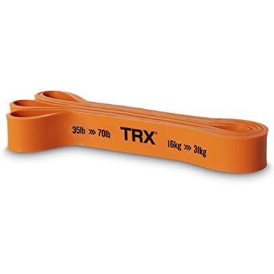 TRX Training Strength Band, Full-Body Resistance Band for Home and Gym Use, Resistance Band for Working Out, (35 lbs 70 lbs), (Orange) TRX Training Strength Band, Full-Body Resistance Band for Home and Gym Use, Resistance Band for Working Out, (35 lbs 70 lbs), (Orange)