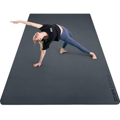 Balance Extra Large TPE Exercise Mat, 183cm x 116cm Double-Layer TPE Foam, Extra-Large Exercise Area, Non-Slip Surface, Ideal for Yoga, Pilates & HIIT, Carry Strap Included Balance Extra Large TPE Exercise Mat, 183cm x 116cm Double-Layer TPE Foam, Extra-Large Exercise Area, Non-Slip Surface, Ideal for Yoga, Pilates & HIIT, Carry Strap Included