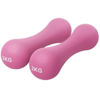 Balance Neoprene Bone Dumbbells, Pair, 2kg Balance Neoprene Bone Dumbbells, Pair, 2kg