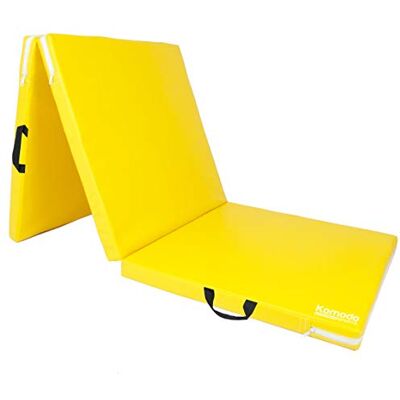 Komodo Tri Folding Yoga Mat 6ft Padded Pilates Floor (Yellow) Komodo Tri Folding Yoga Mat 6ft Padded Pilates Floor (Yellow)