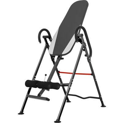GORILLA SPORTS ® Inversion Table Foldable, Adjustable for 147-183 cm 98 x 65.5 x 152.5 cm with back lumbar and ankle support; back stretcher, inversion machine, gravity trainer, inversion bench GORILLA SPORTS ® Inversion Table Foldable, Adjustable for 147-183 cm 98 x 65.5 x 152.5 cm with back lumbar and ankle support; back stretcher, inversion machine, gravity trainer, inversion bench