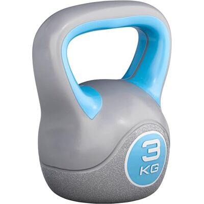 GORILLA SPORTS ® Contrast Vinyl Kettlebell 2-20 kg, Plastic Coated GORILLA SPORTS ® Contrast Vinyl Kettlebell 2-20 kg, Plastic Coated